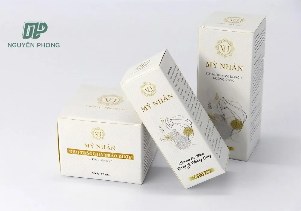 Hộp giấy gấp đựng sản phẩm – mẫu tham khảo hộp giấy mềm ivory/duplex