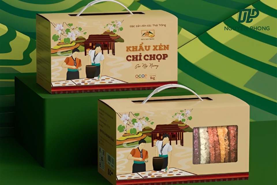 Mẫu hộp giấy Ivory đựng sản phẩm đẹp mắt