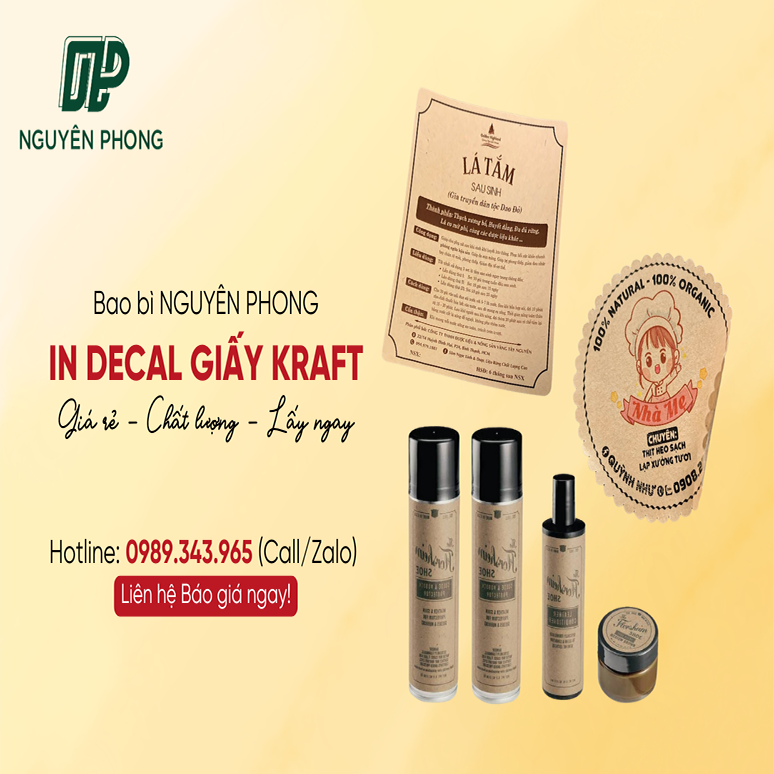 In Decal Giấy Kraft Giá Rẻ Tại Hà Nội - Uy Tín, Nhanh Chóng