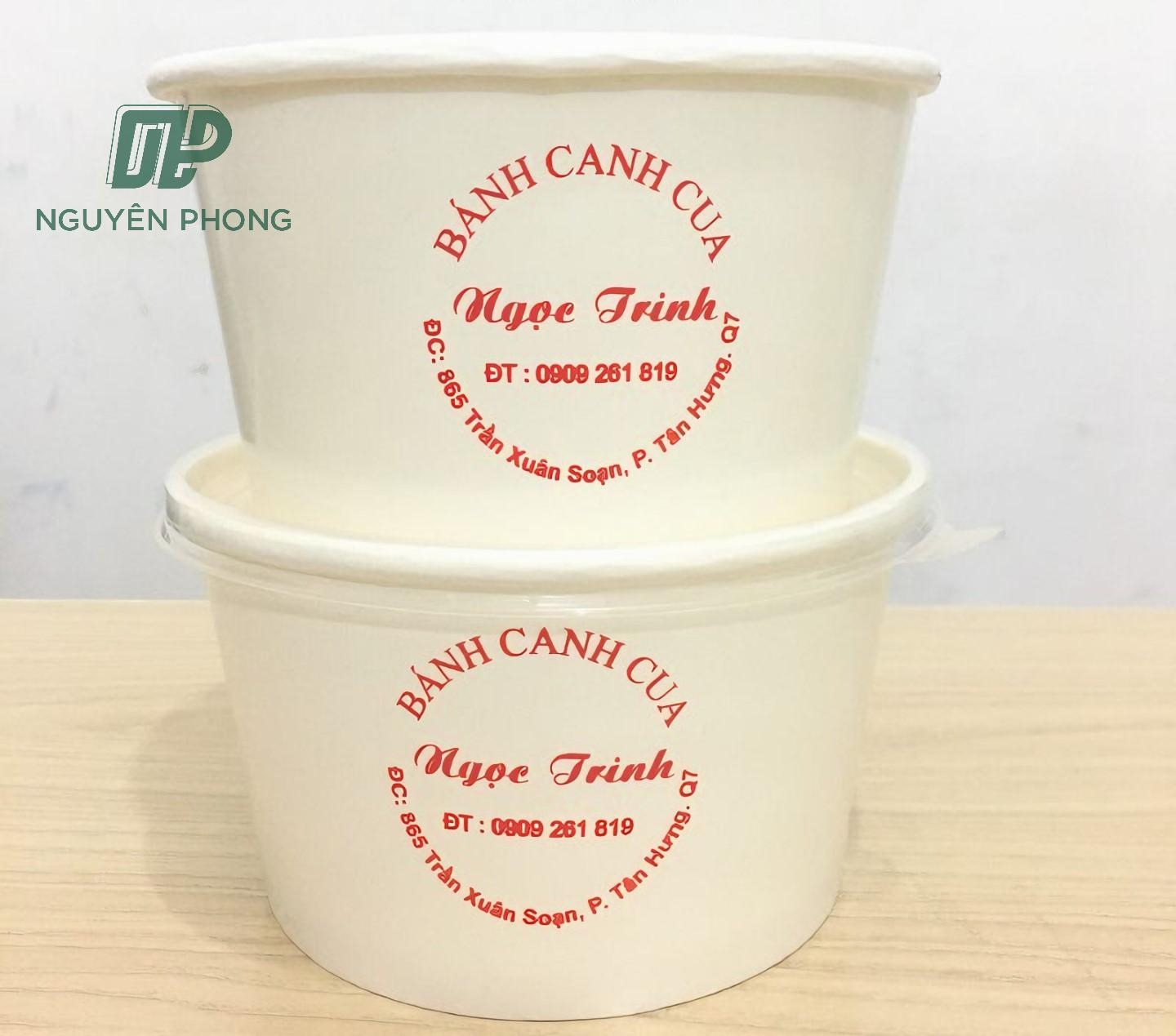 in hộp giấy đựng thức ăn nhanh
