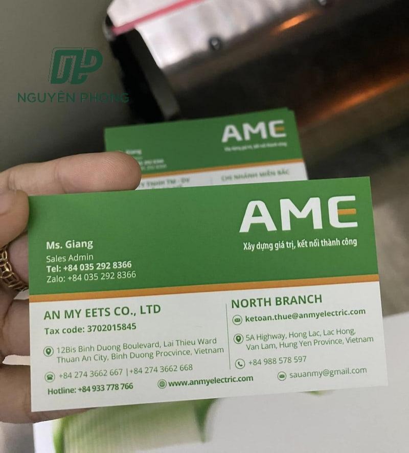 in name card lấy liền