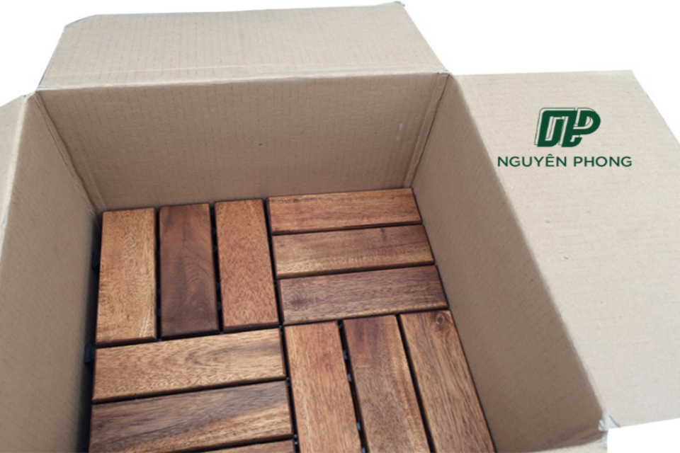 Thùng carton đựng gỗ xuất khẩu- Bao Bì Nguyên Phong