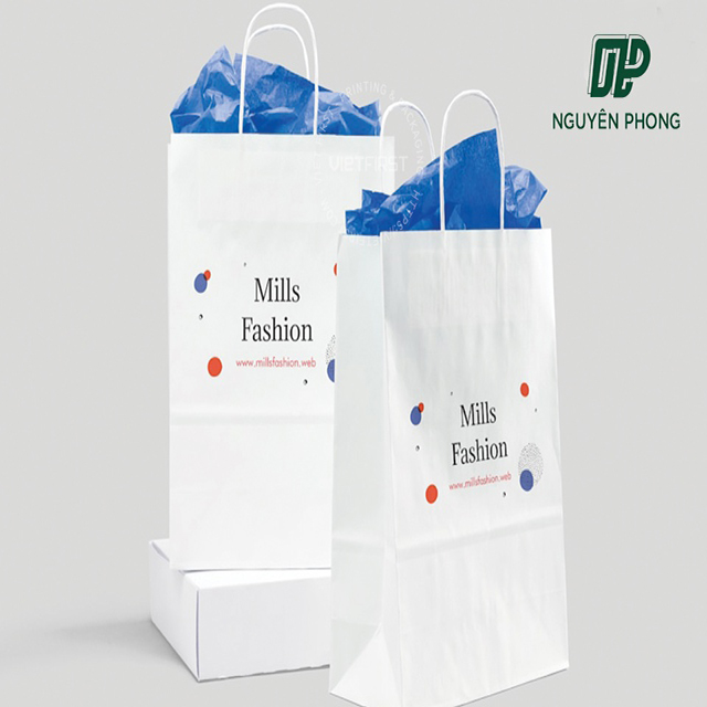 In Túi Giấy Kraft Trắng Giá Rẻ Chất Lượng Cao
