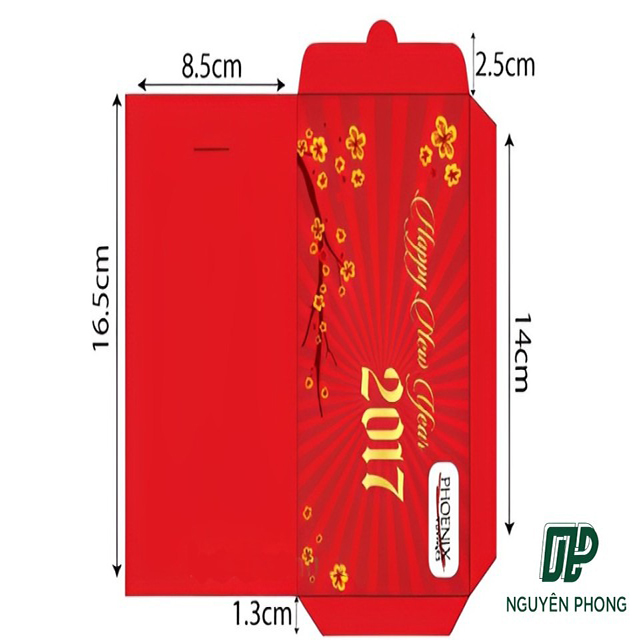 [CẬP NHẬT] Kích Thước Bao Lì Xì Chuẩn Nhất Trong In Ấn Hiện Nay