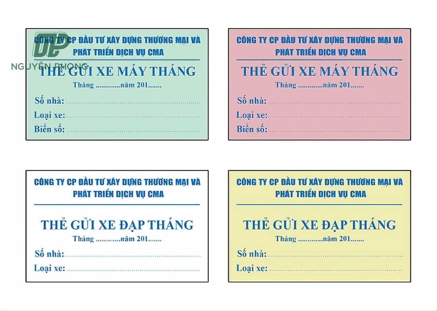 mẫu vé xe
