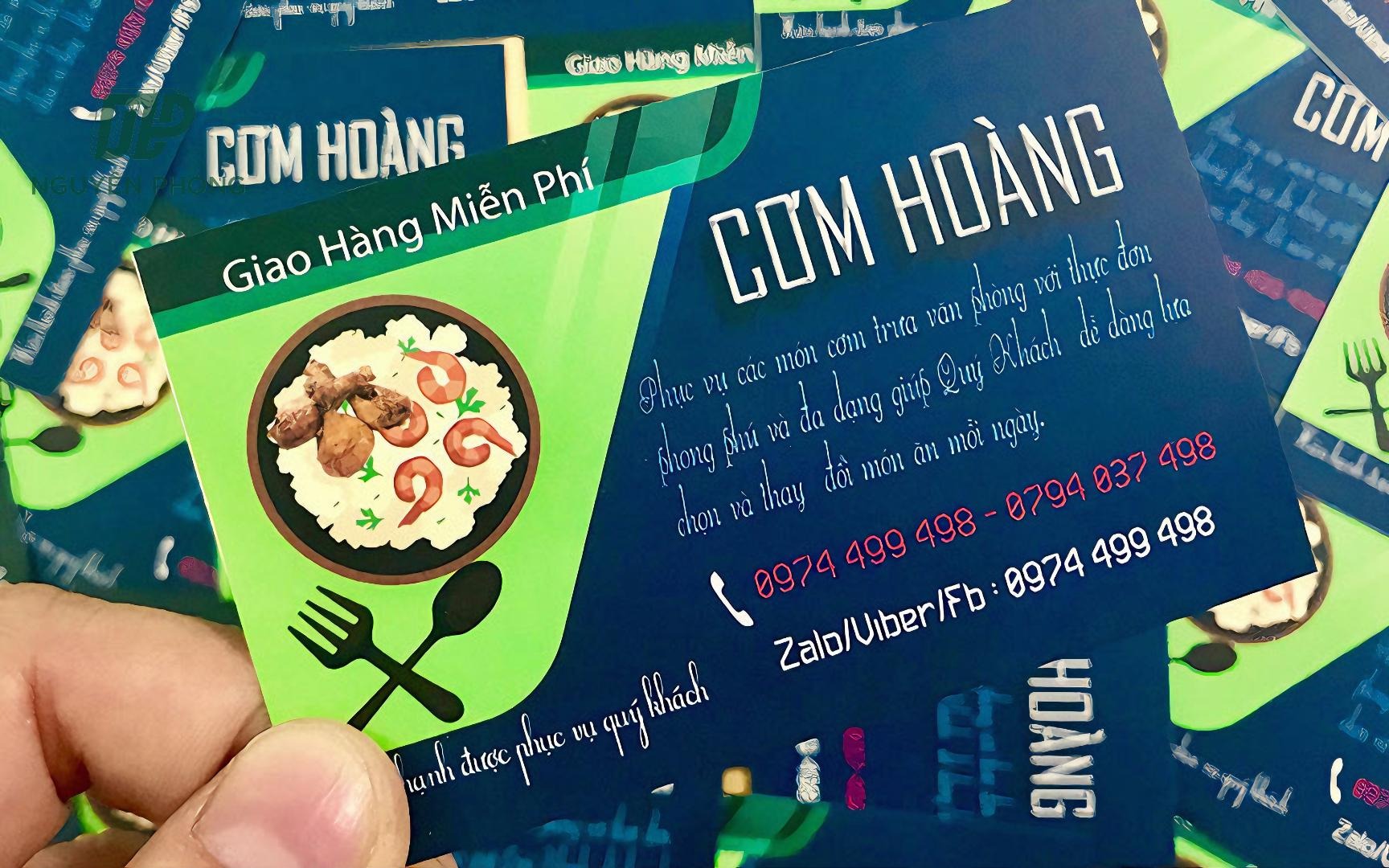 card visit nhà hàng