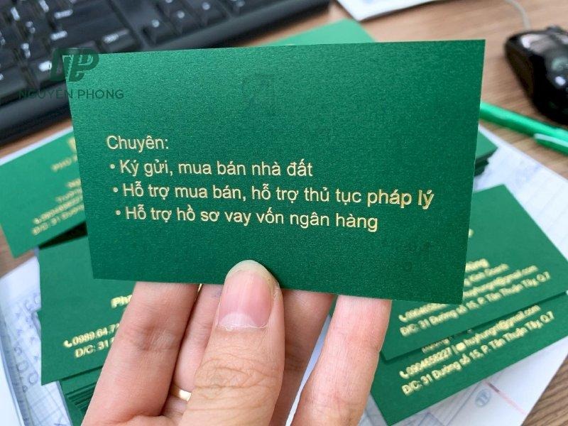 giấy in card visit