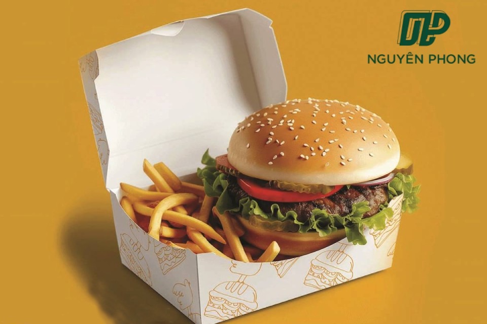 Một số điều cần lưu ý khi in hộp đựng bánh hamburger