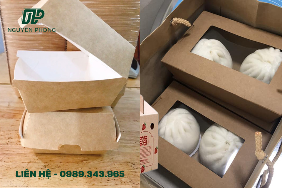 Hộp giấy đựng bánh bao sẽ giúp bảo quản bánh bên trong tốt hơn 