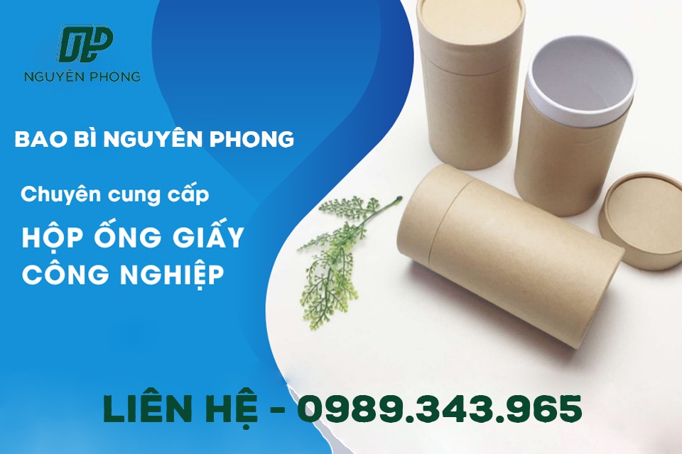 Bao bì Nguyên Phong chuyên nhận in hộp giấy tròn số lượng theo yêu cầu