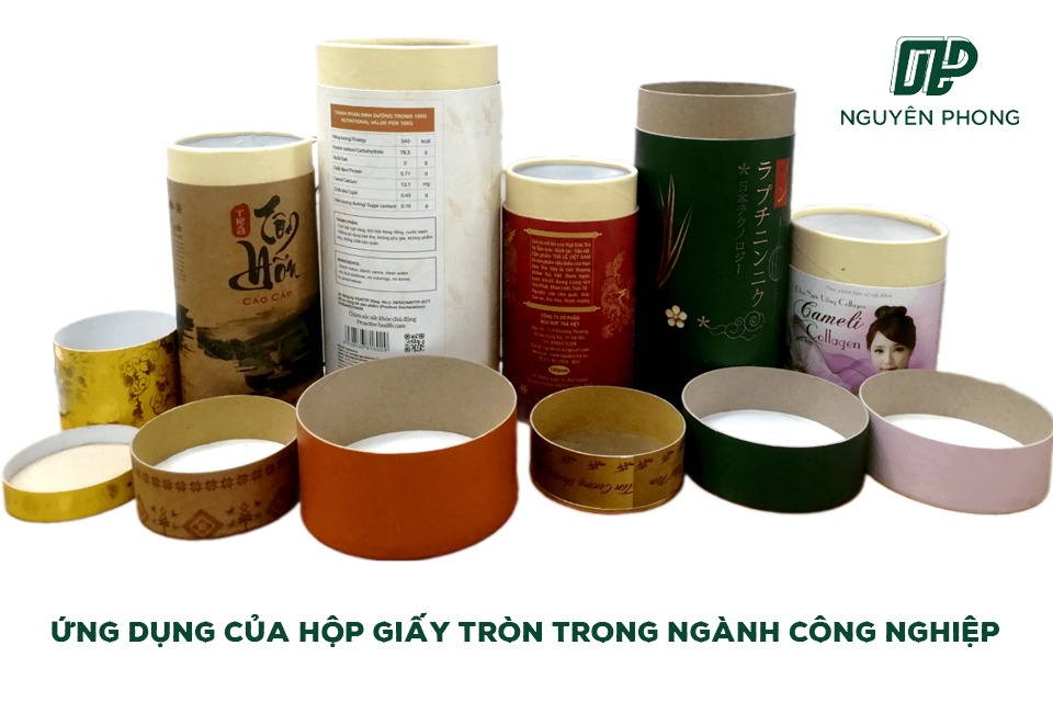 Ứng dụng của hộp giấy tròn trong ngành công nghiệp