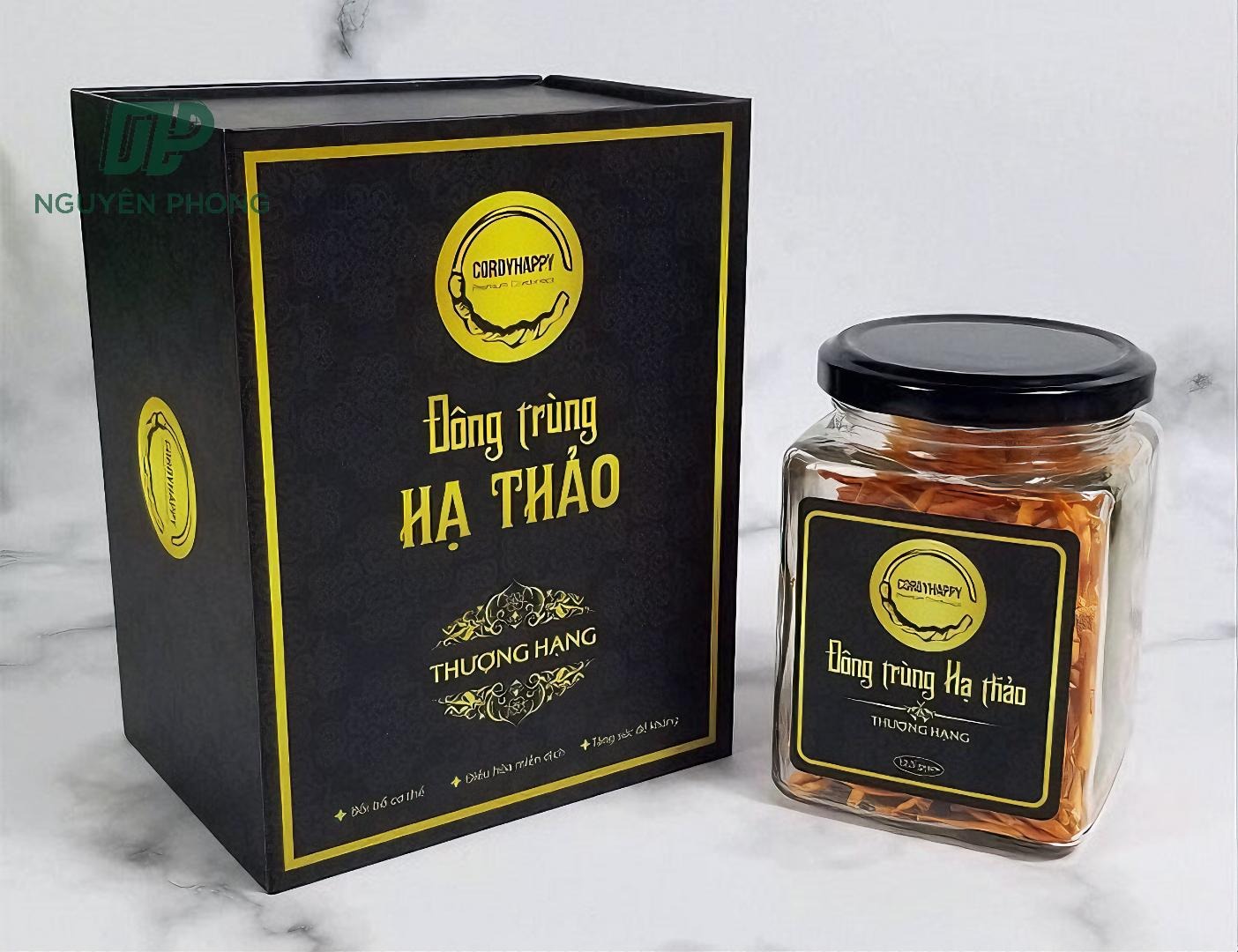 in hộp đựng đông trùng hạ thảo