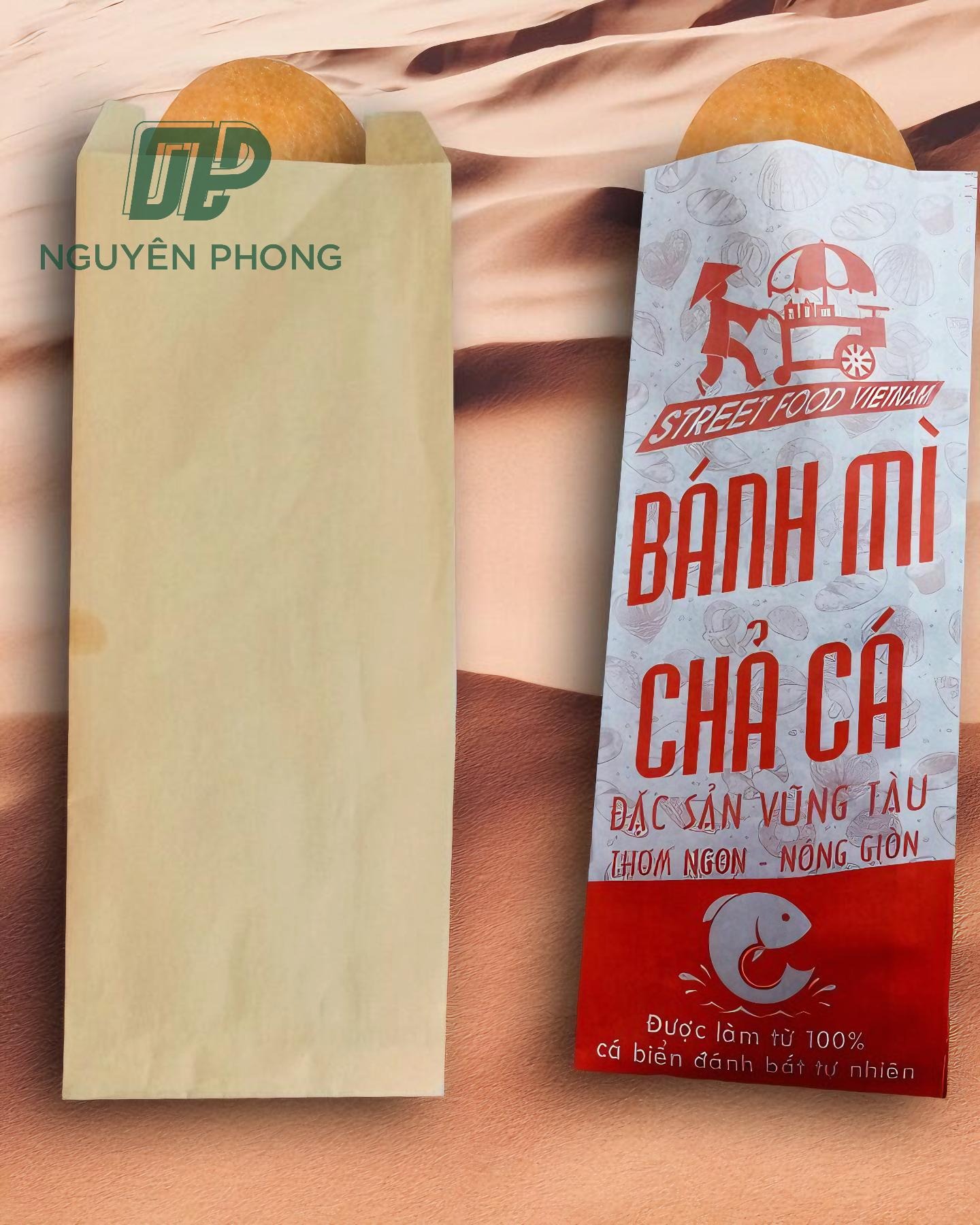 in túi giấy đựng thực phẩm