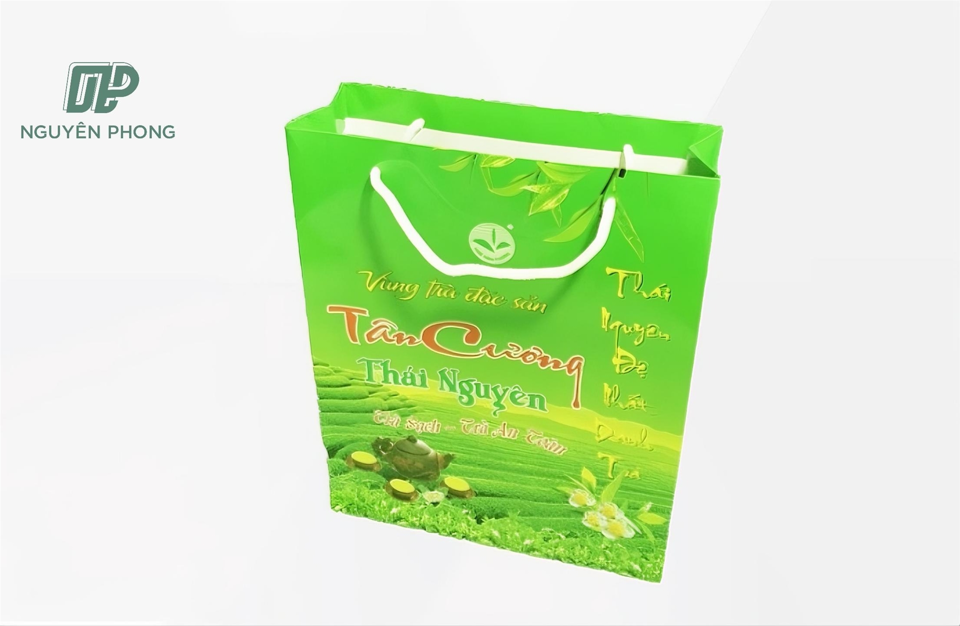 in túi giấy đựng trà