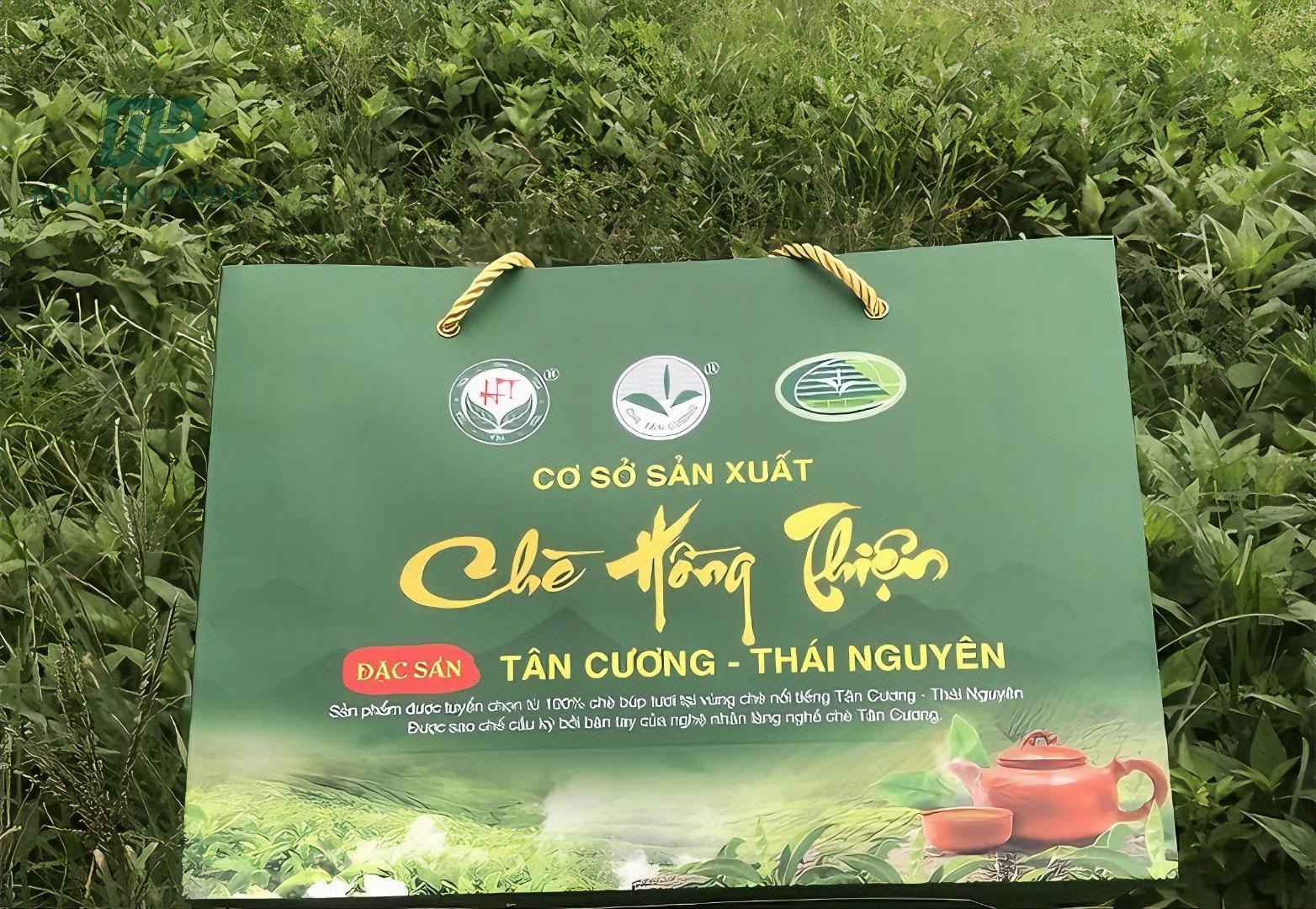 in túi giấy đựng trà