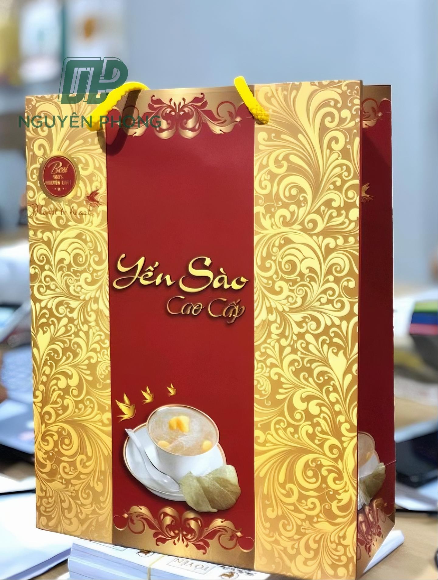 in túi giấy đựng yến sào