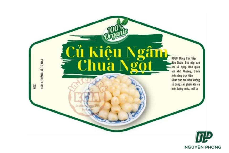 Mẫu tem ăn vặt dán quanh thân