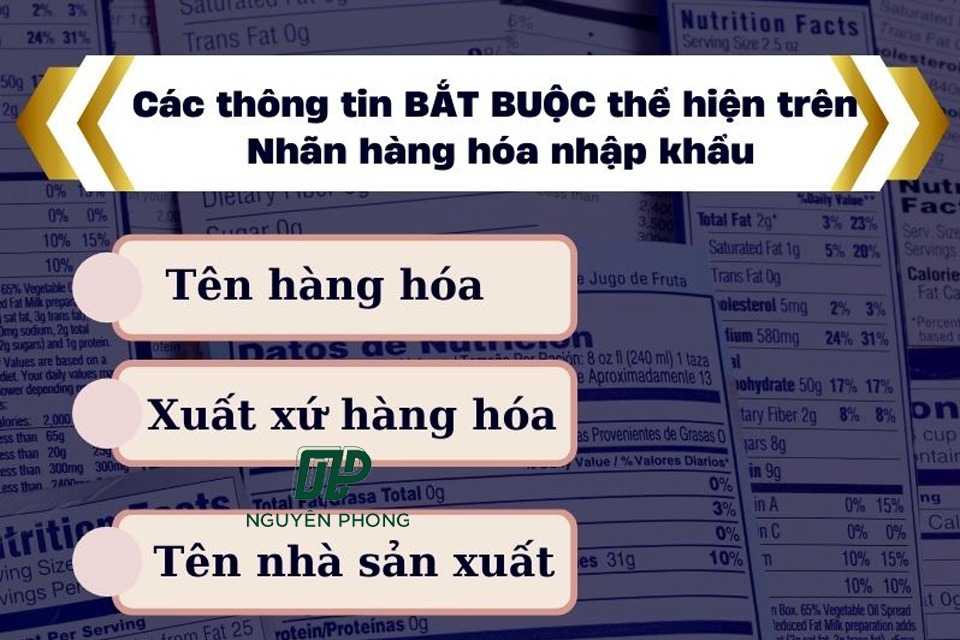 Những thông tin cần có trên tem phụ sản phẩm