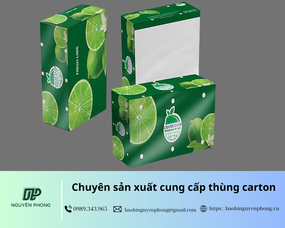 Thùng carton giúp tạo hình ảnh chuyên nghiệp