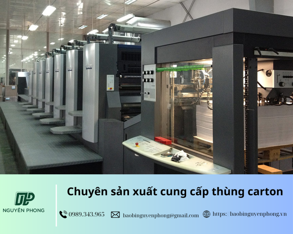 Quy trình sản xuất thùng carton offset