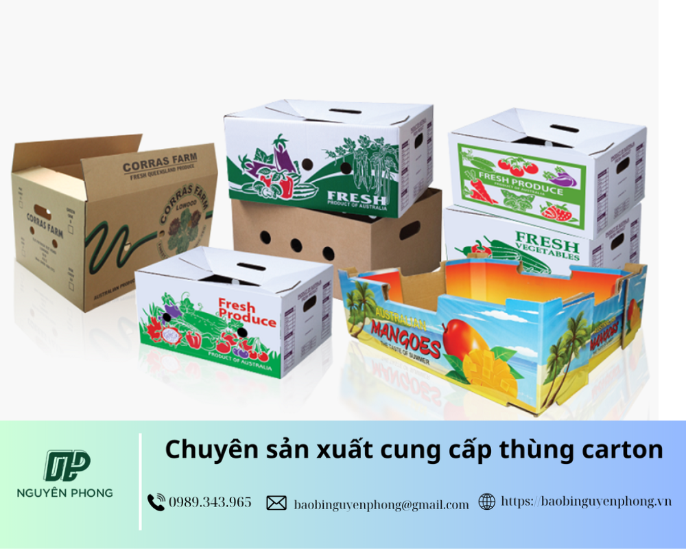 Thùng carton in offset các loại 