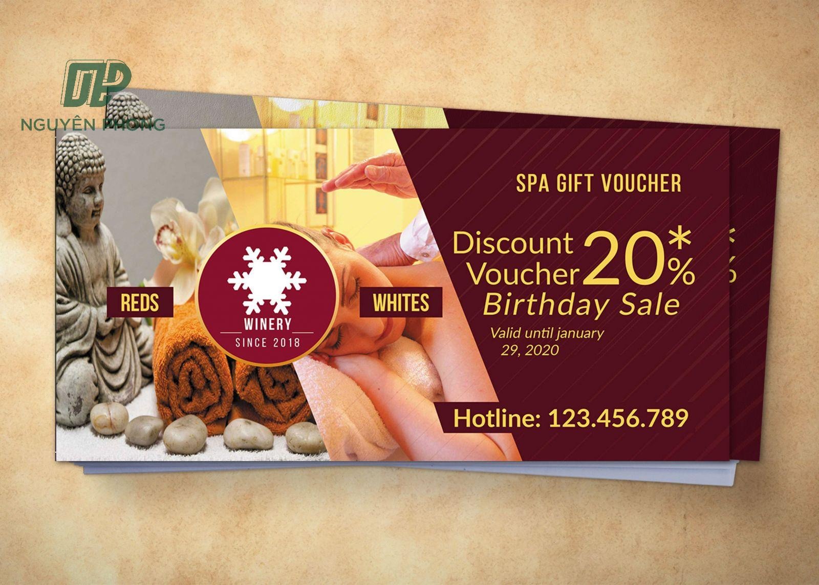 kích thước voucher