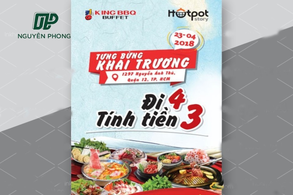 Quy trình đặt in mẫu tờ rơi khai trương tại In Ấn Nguyên Phong được thực hiện đúng trình tự và chuyên nghiệp