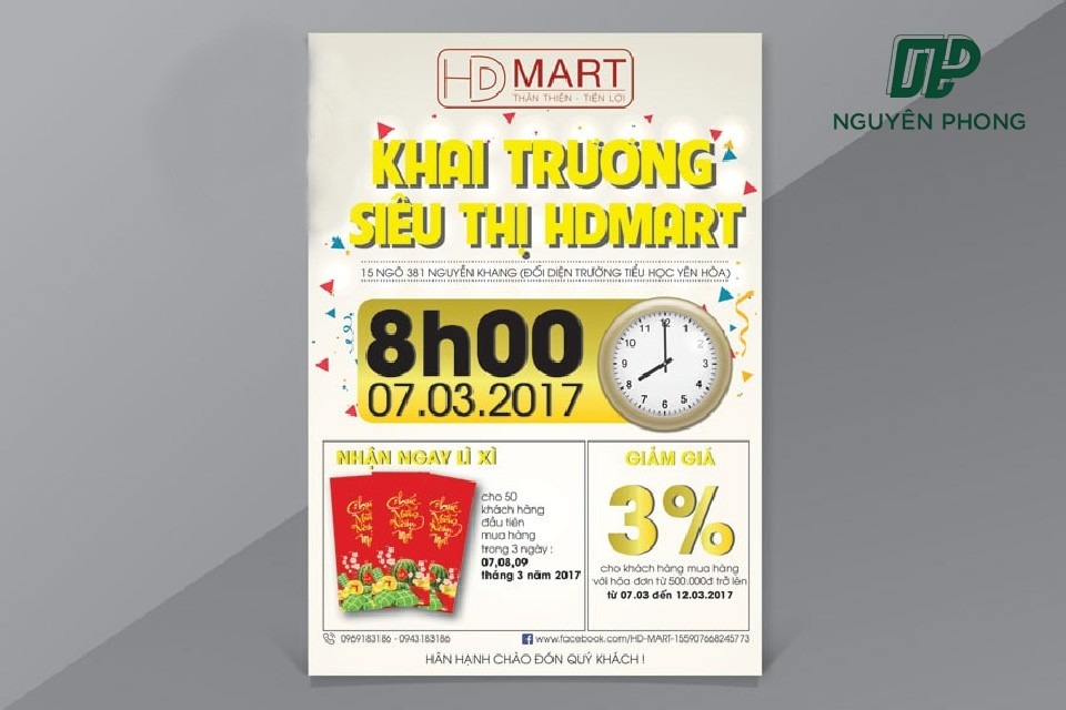 mẫu tờ rơi khai trương