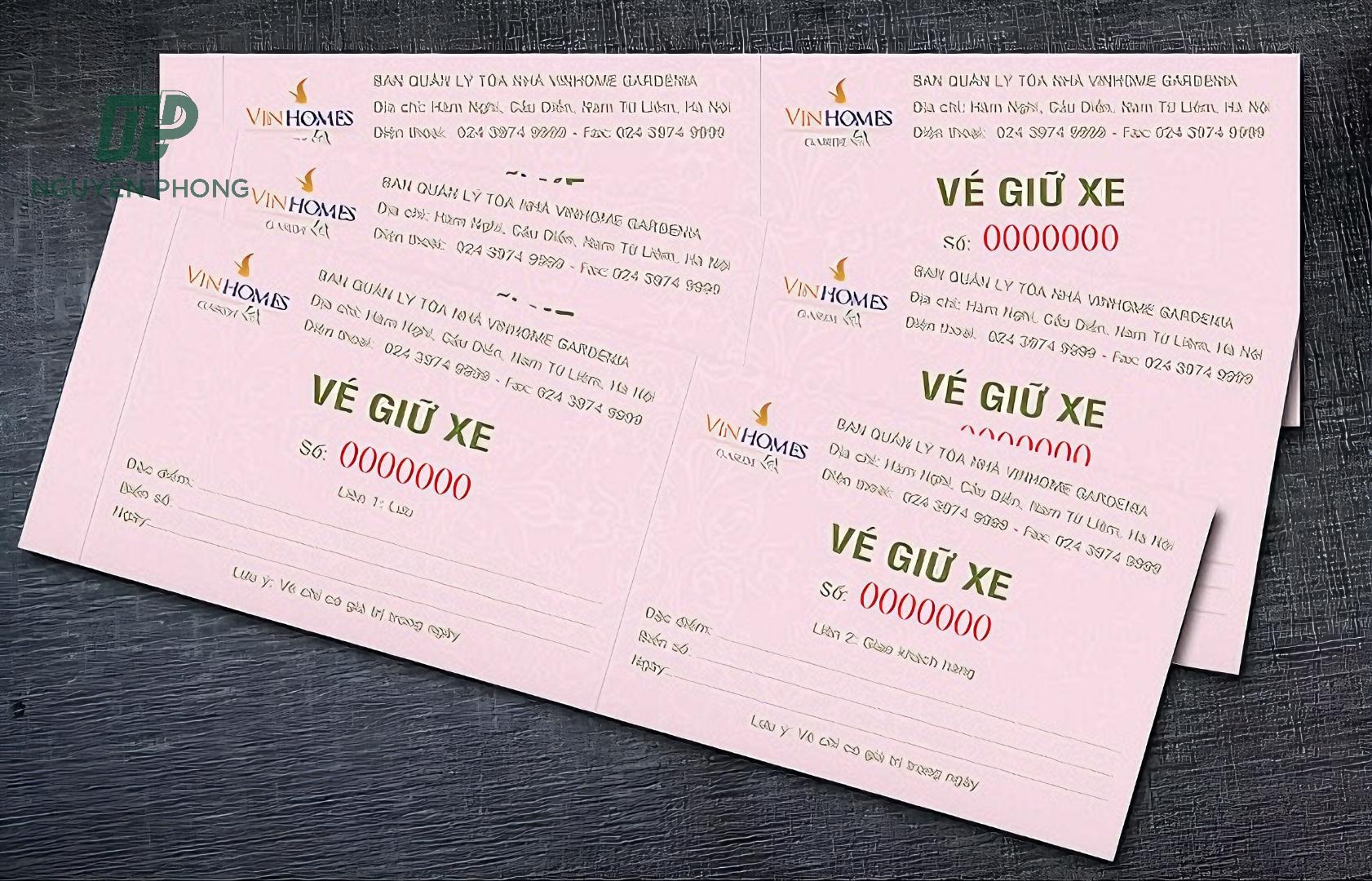 mẫu vé xe