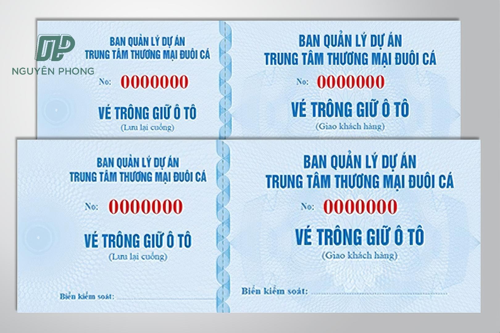 mẫu vé xe