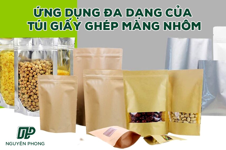 Ứng dụng của túi giấy màng nhôm khá đa dạng trong các lĩnh vực hiện nay 