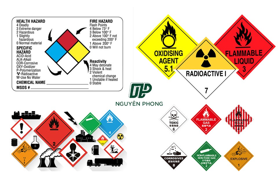 mẫu tem nhãn hóa chất phổ biến hiện nay