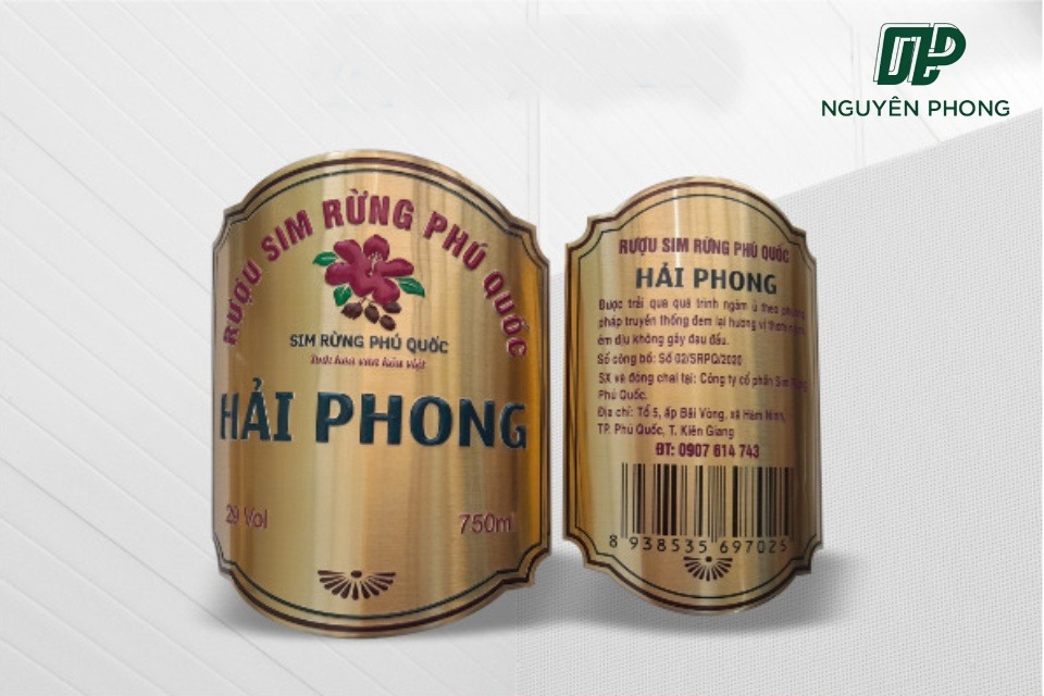 Mẫu Tem Nhãn Rượu Đẹp Và Ấn Tượng Do Bao Bì Nguyên Phong Thiết Kế