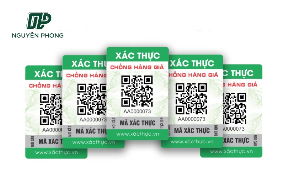 Tem QR code chống hàng giả