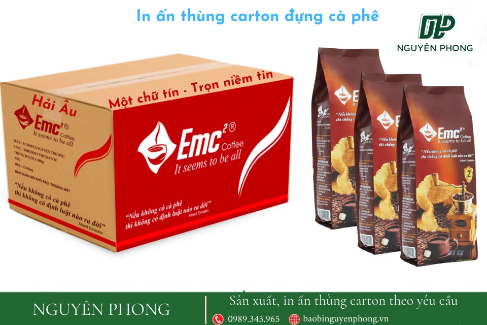 Việc sử dụng thùng carton đựng cà phê giúp cho quá trình vận chuyển và bảo quản cà phê trở nên dễ dàng và hiệu quả hơn