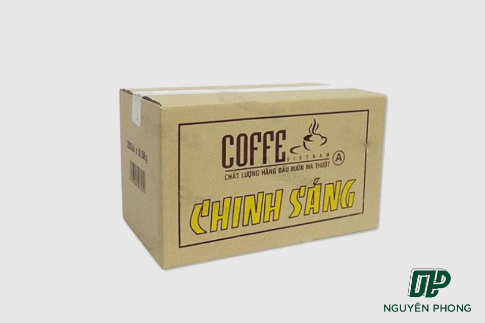 In thùng carton đựng cà phê bằng công nghệ kỹ thuật số