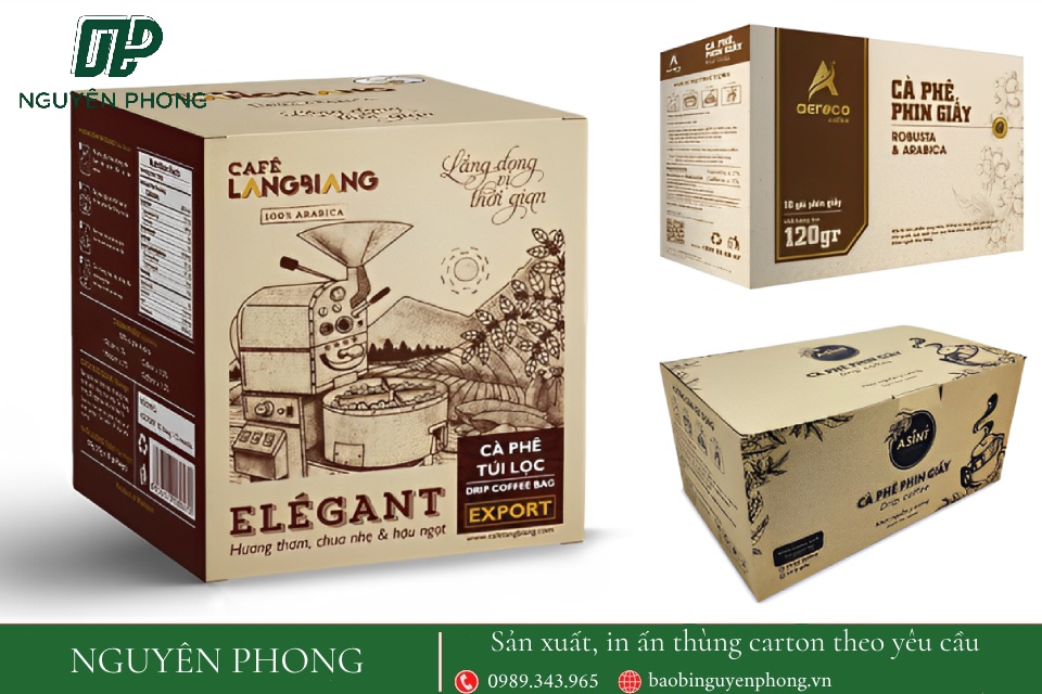 Nguyên Phong là một trong những đơn vị in thùng carton đựng cà phê được nhiều khách hàng tin tưởng và lựa chọn