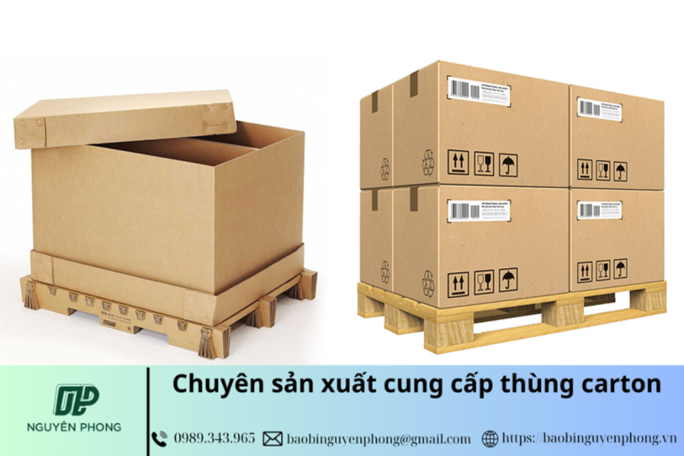 Thùng carton đựng gỗ xuất khẩu chịu lực tốt