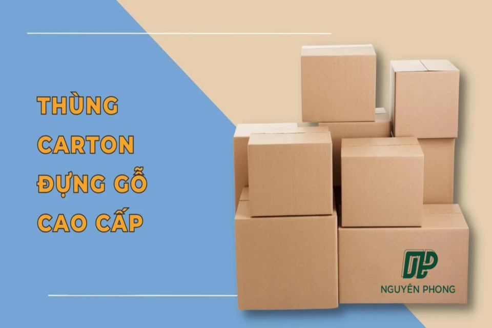 Thùng carton đựng gỗ cao cấp