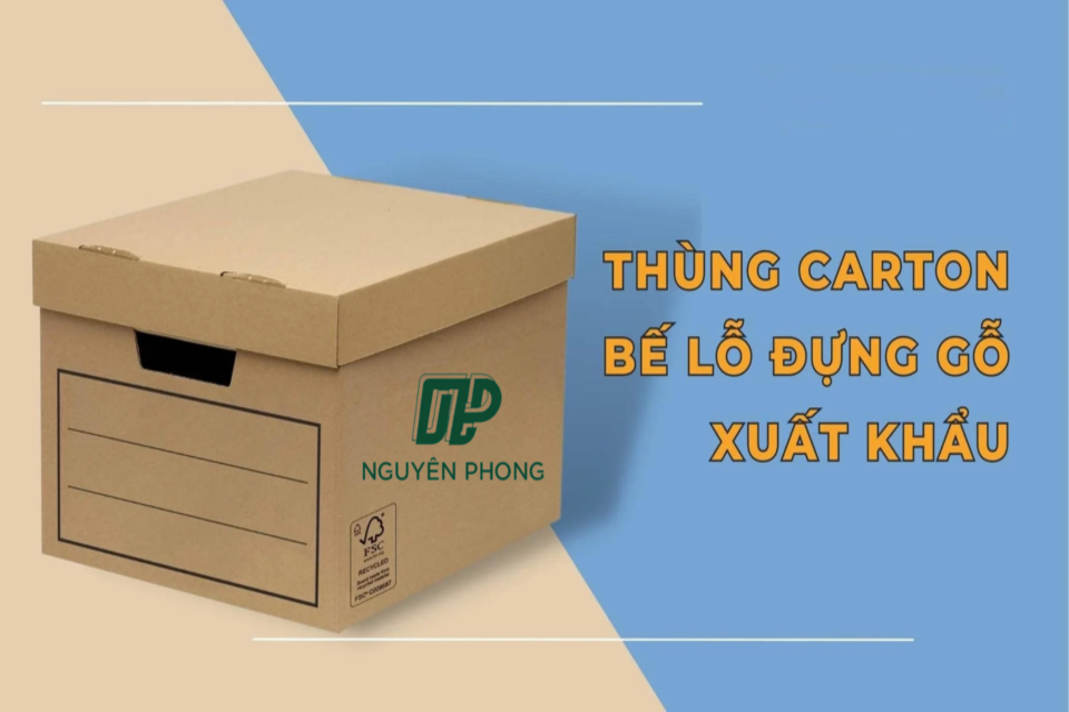 Thùng carton bế lỗ - Bao Bì Nguyên Phong