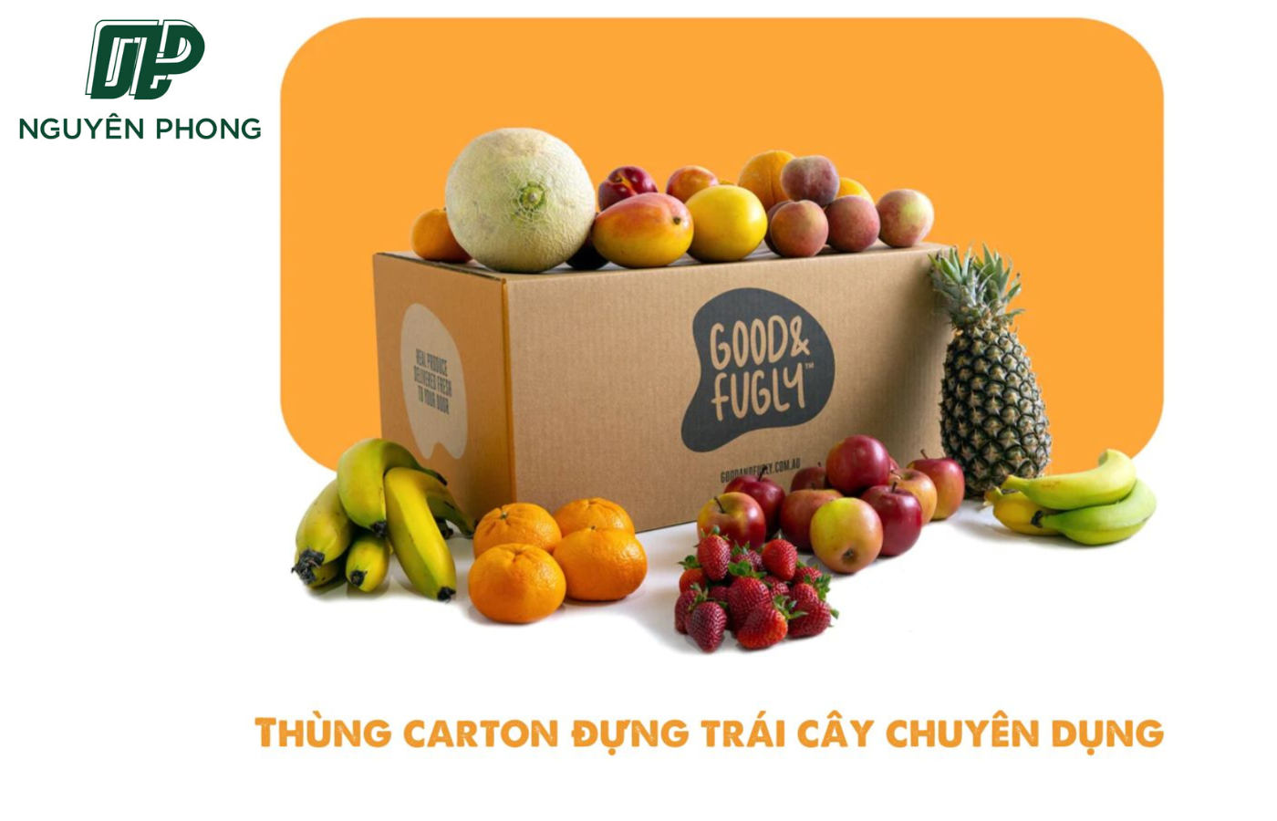 Thùng carton đựng trái cây