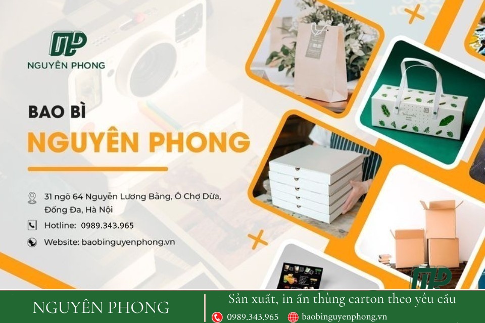 Nguyên Phong - Xưởng In Thùng Carton Đựng Nước Uống Đóng Chai Uy Tín Tại Hà Nội