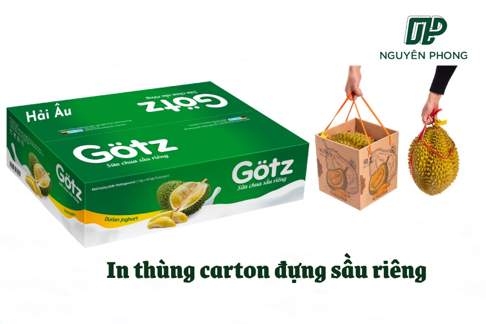 In thùng carton đựng sầu riêng giúp các doanh nghiệp tiết kiệm nhiều chi phí và nâng cao chất lượng sản phẩm