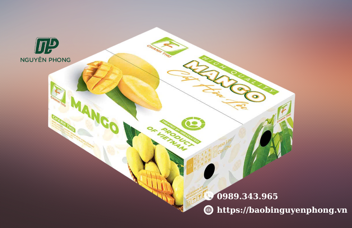 Thùng carton có Logo sắc nét mang tính thẩm mỹ cao