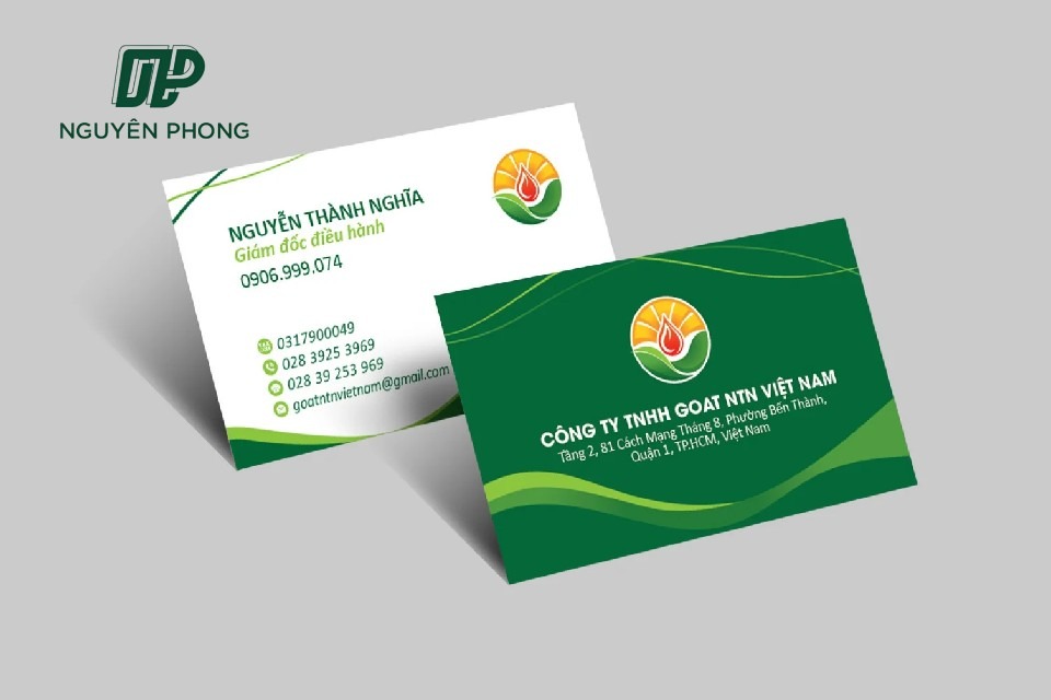 thiết kế card visit